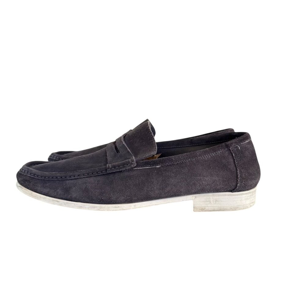 Bruno Magli "Tonio" Gray Suede Men's Loafers Size 11 - Picture 2 of 9